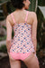 Chic Anchor Print Pink 2pcs Tankini Swimsuit