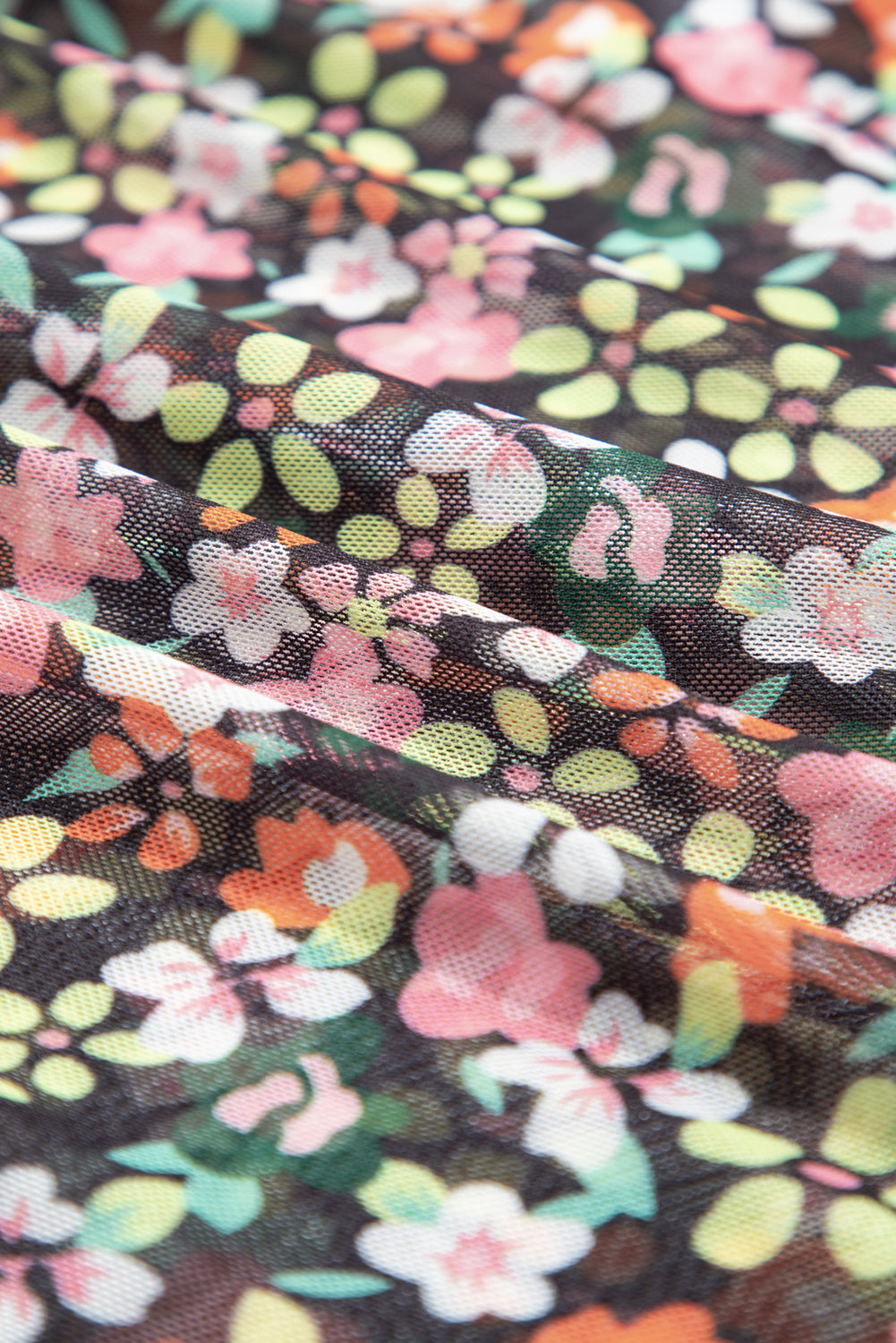 Brown Leopard Floral Reversible Ruffle Hem Maxi Skirt