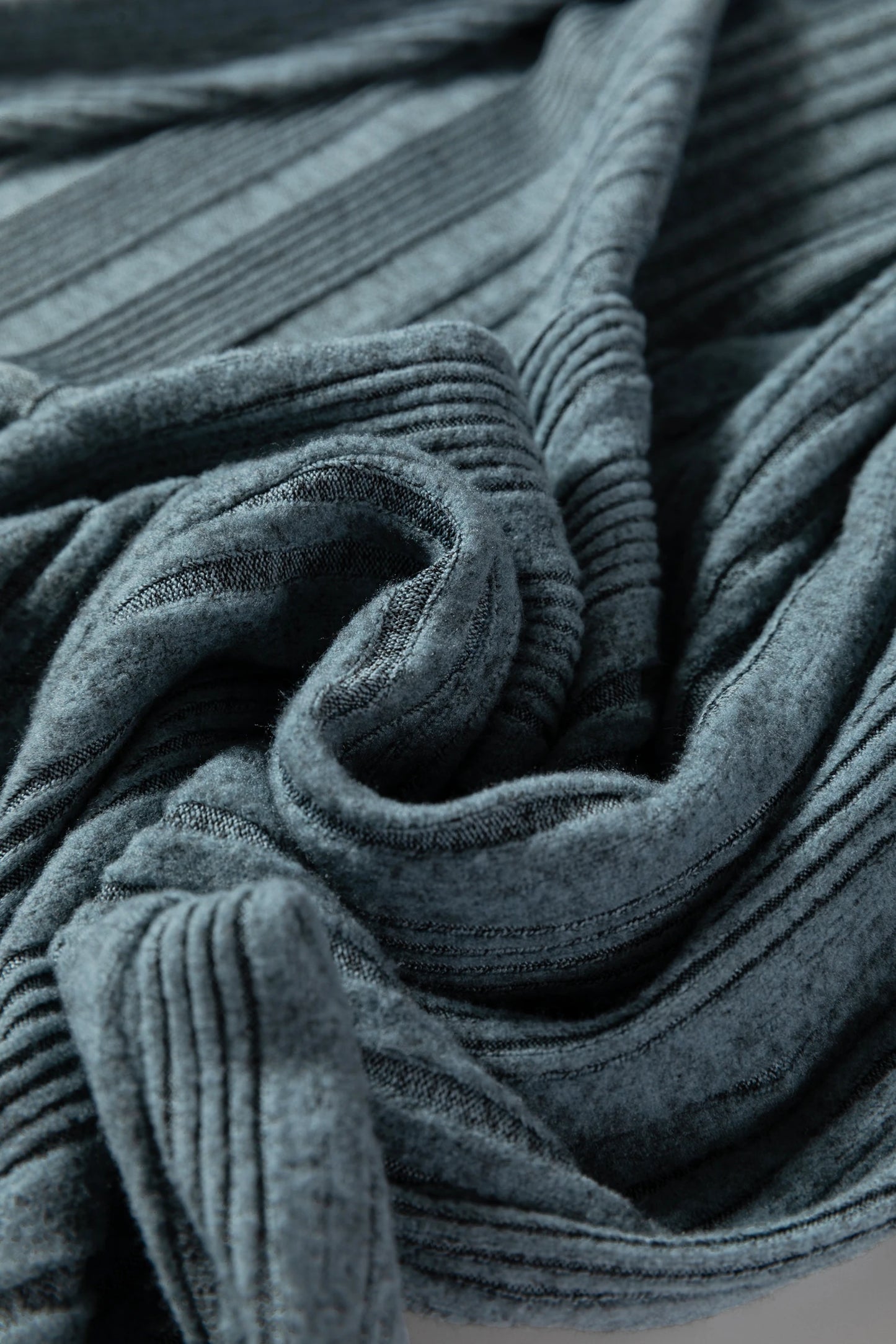 Ribbed Open Front Knitted Top with Pockets