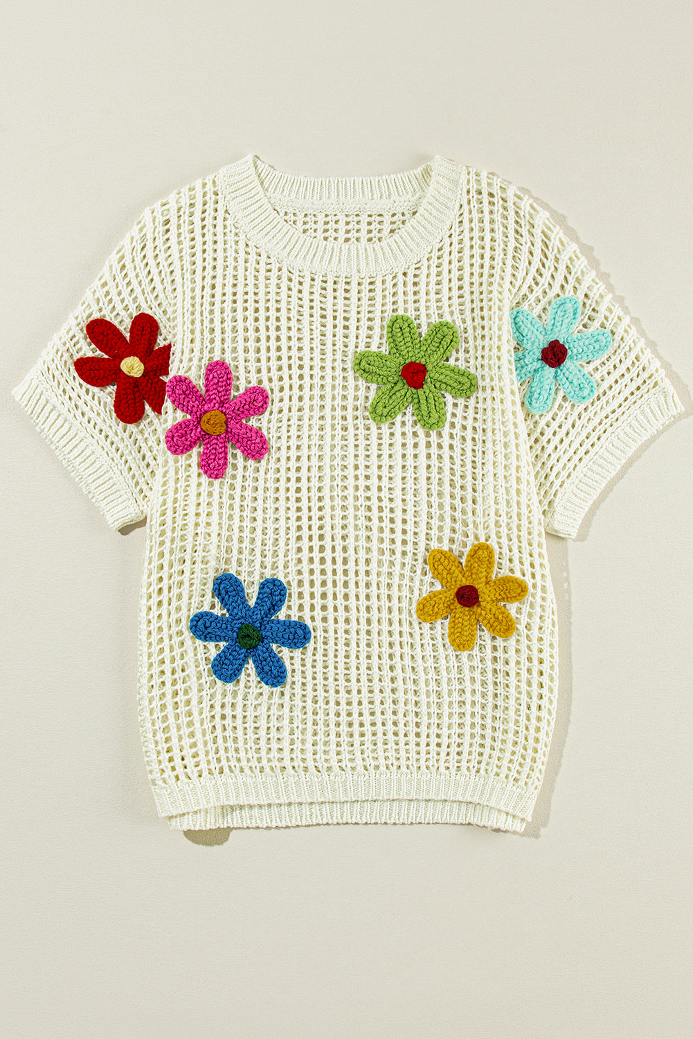 Crochet Flower Hollow-out Sweater T Shirt – The Perfect Touch SA