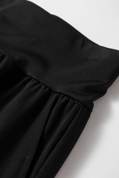 Elastic High Waist Pocketed Cargo Jogger Pants