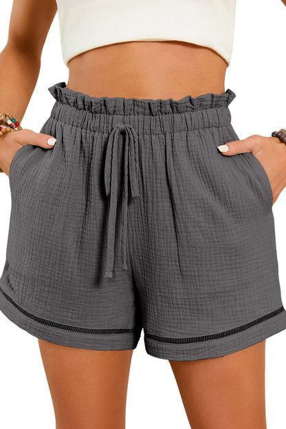 Cotton Gauze Paperbag Shorts