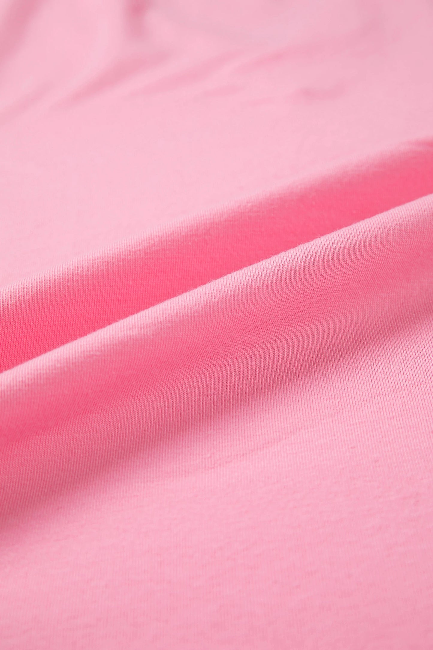 Bonbon Solid Color V Neck Short Puff Sleeve Blouse