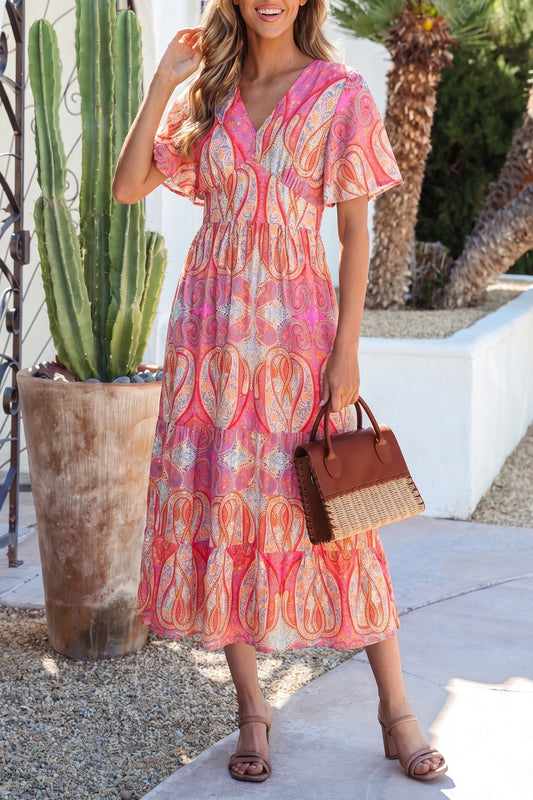 flowy dresses south africa African Dresses | Indigo African Print Summer Dress main image 1