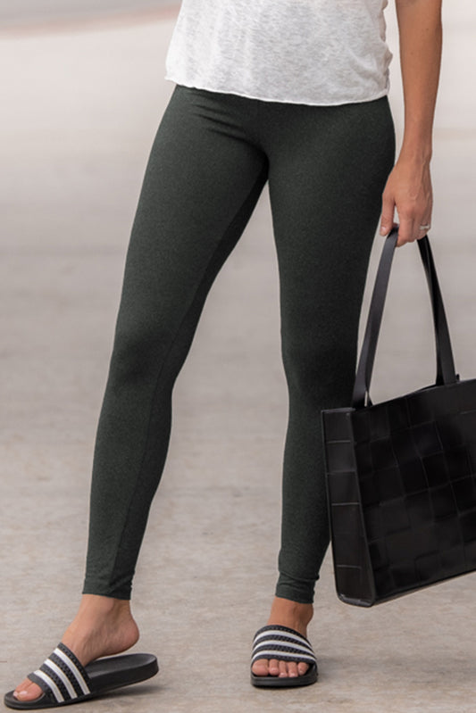 Gray Stretchy Fit High Waist Leggings