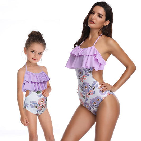 Mother and Daughter Swimsuit Set