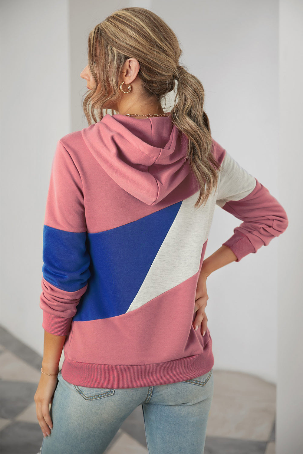 Accent Colorblock Hoodie