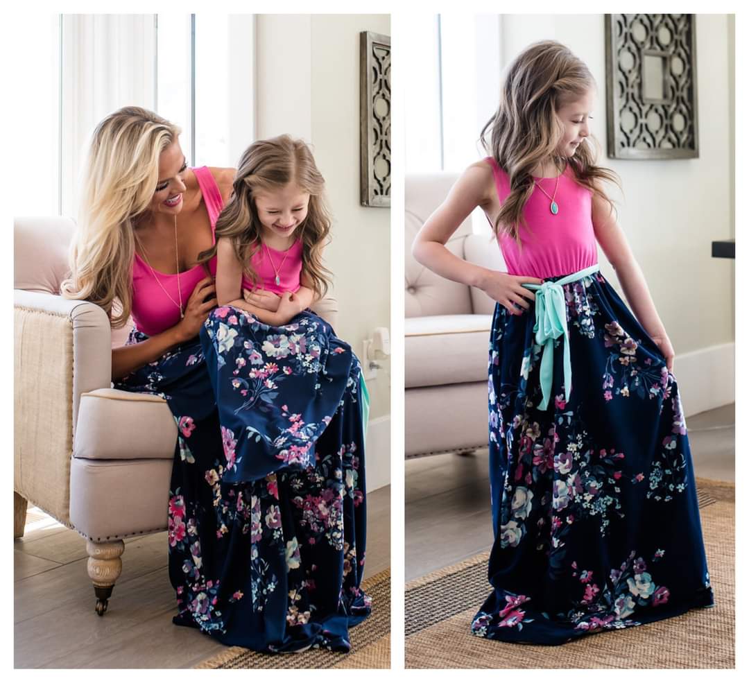 Mother and Daughter Dress Set Style 29