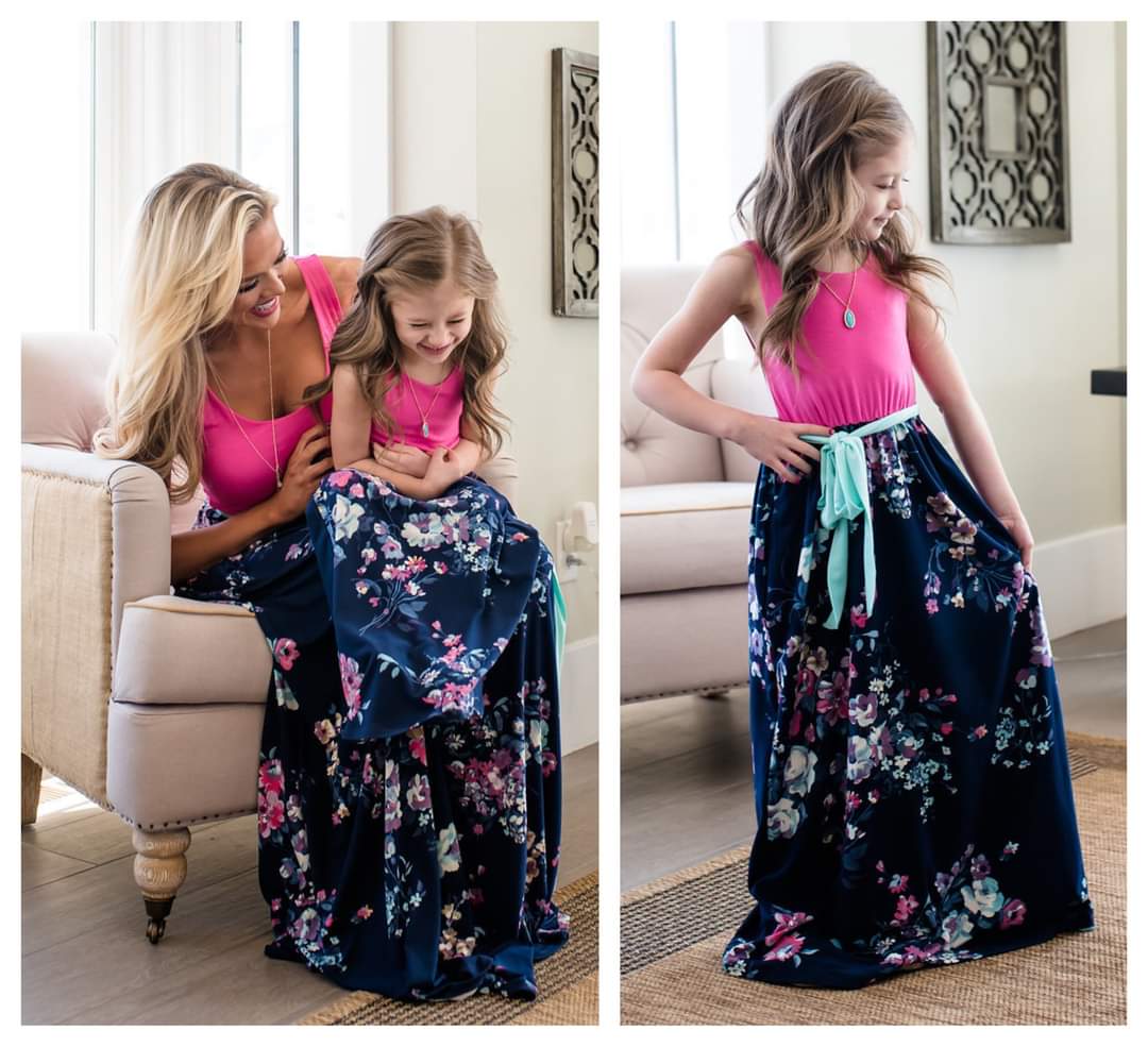 Mother and Daughter Dress Set Style 29